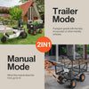 Super Handy GUO109 Towable Garden Cart 660 Lbs Load Capacity 4.6 Cu Ft Compatible with GUO098 New