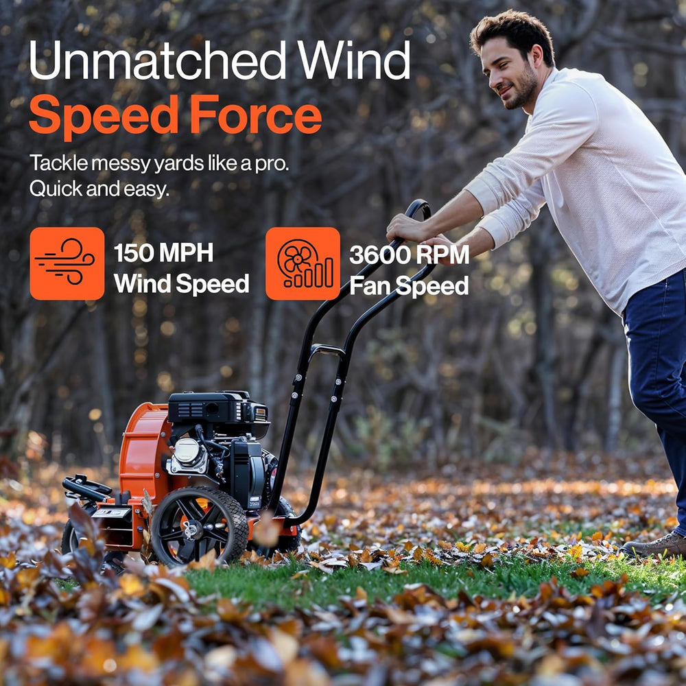 Super Handy GUO124 7 HP 150 MPH 1270 CFM Walk Behind Leaf Blower New