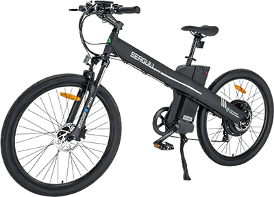 48v 1000w electric bicycle YorkE Folding Bike, 50AH Large Removable Battery E Bike, 80 Miles Max Range, 20" Fat Tire Electric Bike for Adults, Adult Electric Commute Bicycles,White,with Basket : Sports assist level options and will take you on Rides up to 33 miles Ecotric Seagull 26" Electric Mountain