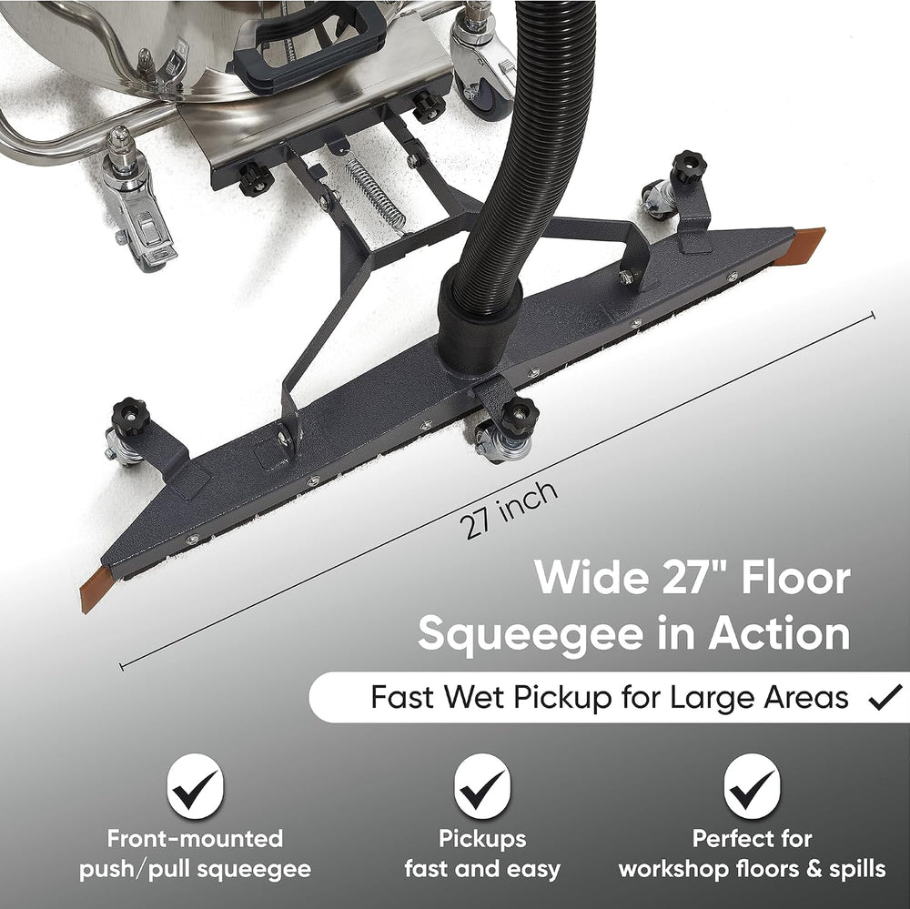 Dapper Supply Wet/Dry Vacuum Heavy Duty 21 Gal. 222 CFM 120V with Attachments New