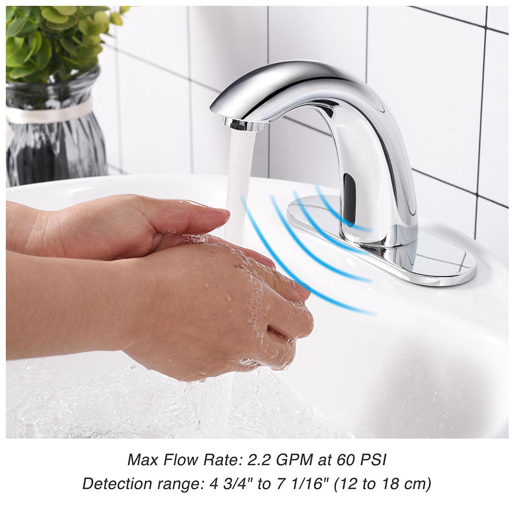 Yescom Motion Sensor Touchless Bathroom Faucet 5" New