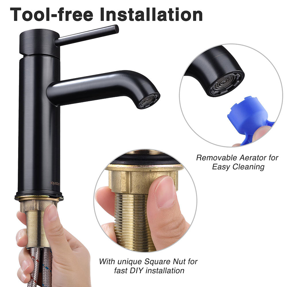 Yescom Bathroom Sink Faucet 1-Handle Cold & Hot, 7.5"H New