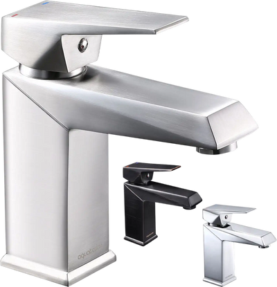 Yescom Bathroom Sink Faucet Square 1-Handle Cold & Hot 7
