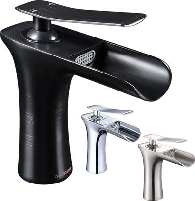 Yescom Waterfall Bathroom Sink Faucet 1-Handle Cold & Hot 6.5