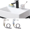 Yescom Bathroom Sink Faucet Square 1-Handle Cold & Hot Brushed Nickel New