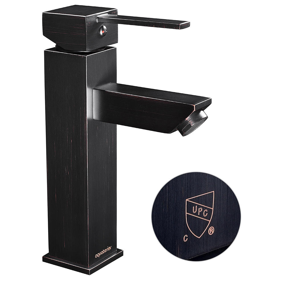 Yescom Bathroom Faucet Single Hole 1-Handle Cold & Hot 8"H New