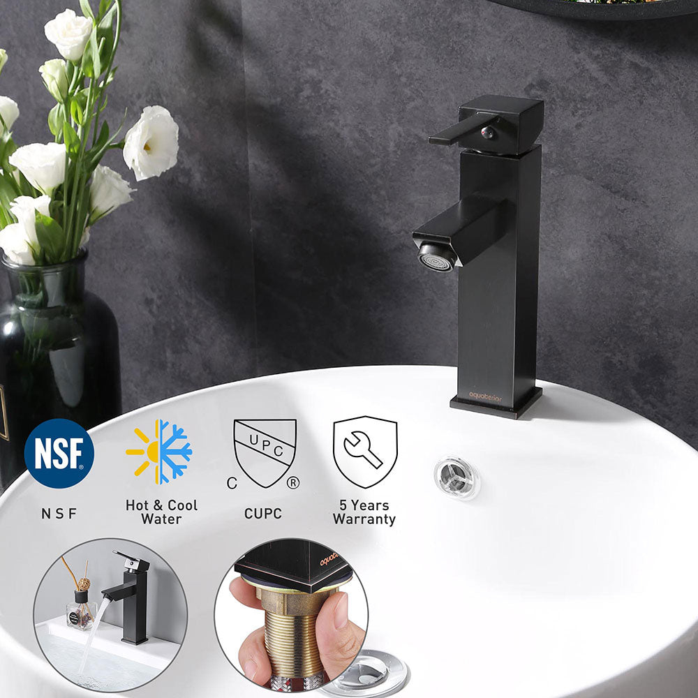 Yescom Bathroom Faucet Single Hole 1-Handle Cold & Hot 8"H New