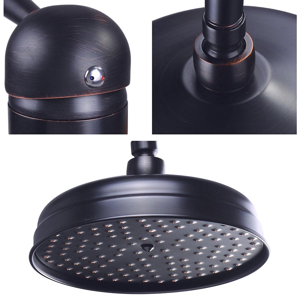 Yescom Rain Shower Head Bath Shower Faucet Oil Rubbed Bronze New