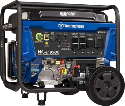 Westinghouse WGen9500 Generator 9500W/12500W 50 Amp Remote Start Gas New