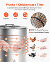 Vevor Chicken Plucker Machine 25.6" Drum with 158 Fingers 275 RPM 1200W New