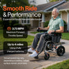 Super Handy GUT188 GoRide 2 Plus Electric Wheelchair Foldable Zero-Turn 3.7 MPH 4 Mile Range New