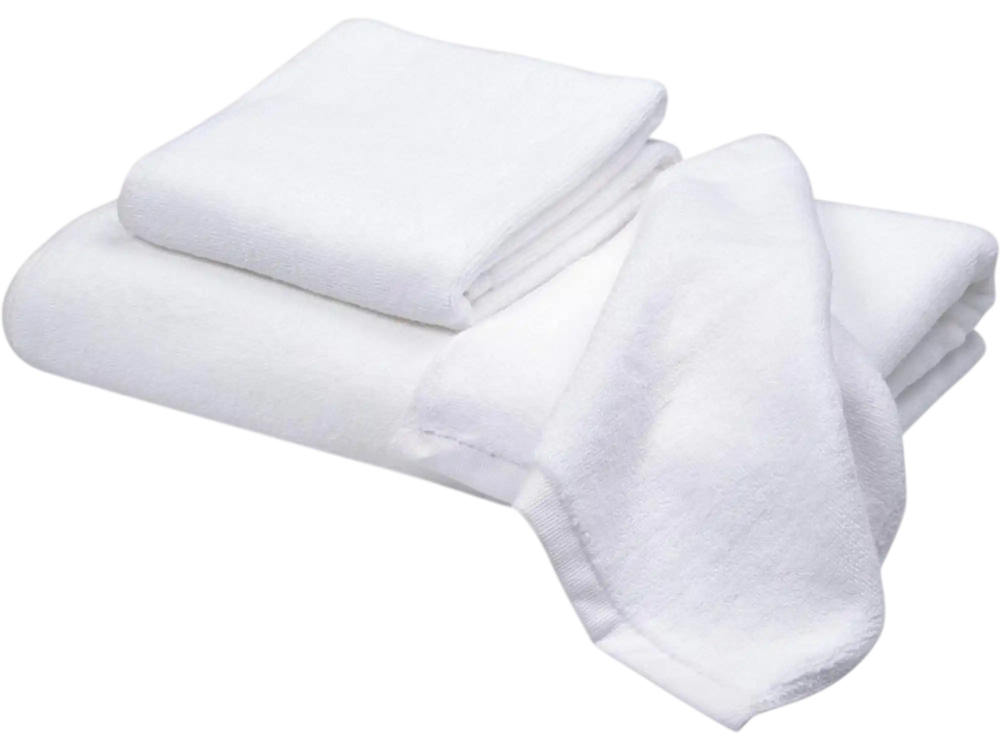 Yescom Bathtub Towel Set 3Pcs White New