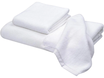 Yescom Bathtub Towel Set 3Pcs White New