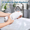 Yescom Bathtub Towel Set 3Pcs White New