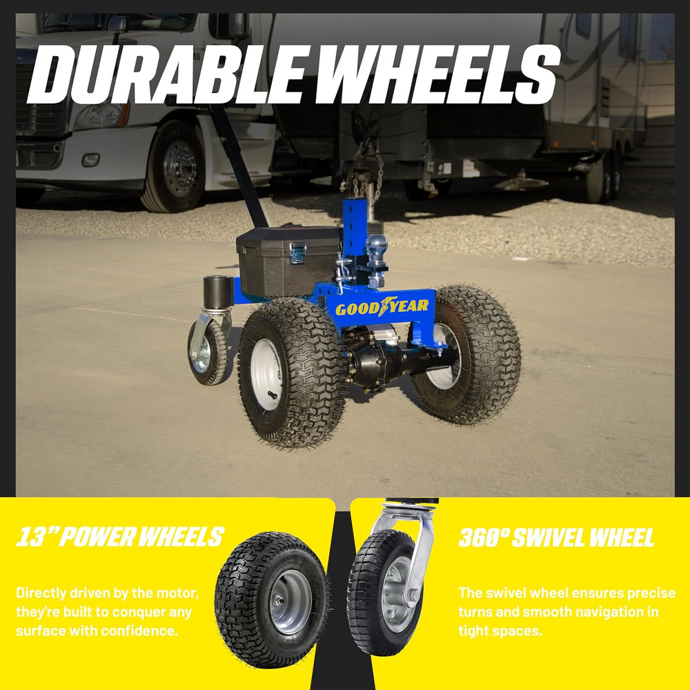 Goodyear GUO103 Electric Trailer Dolly 2" Ball Hitch Mount 3600lbs Max Weight 600lbs Max Tongue Weight New