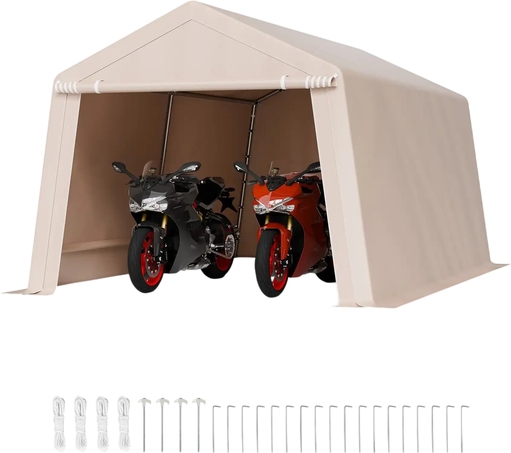Vevor Outdoor Storage Shed 10 x 15 ft with Roll-up Door Waterproof New