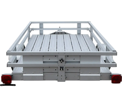 Stirling Kit Trailer 4 x 8 ft 885 lb. Capacity with Rail Sides Plank Floor Ramps New