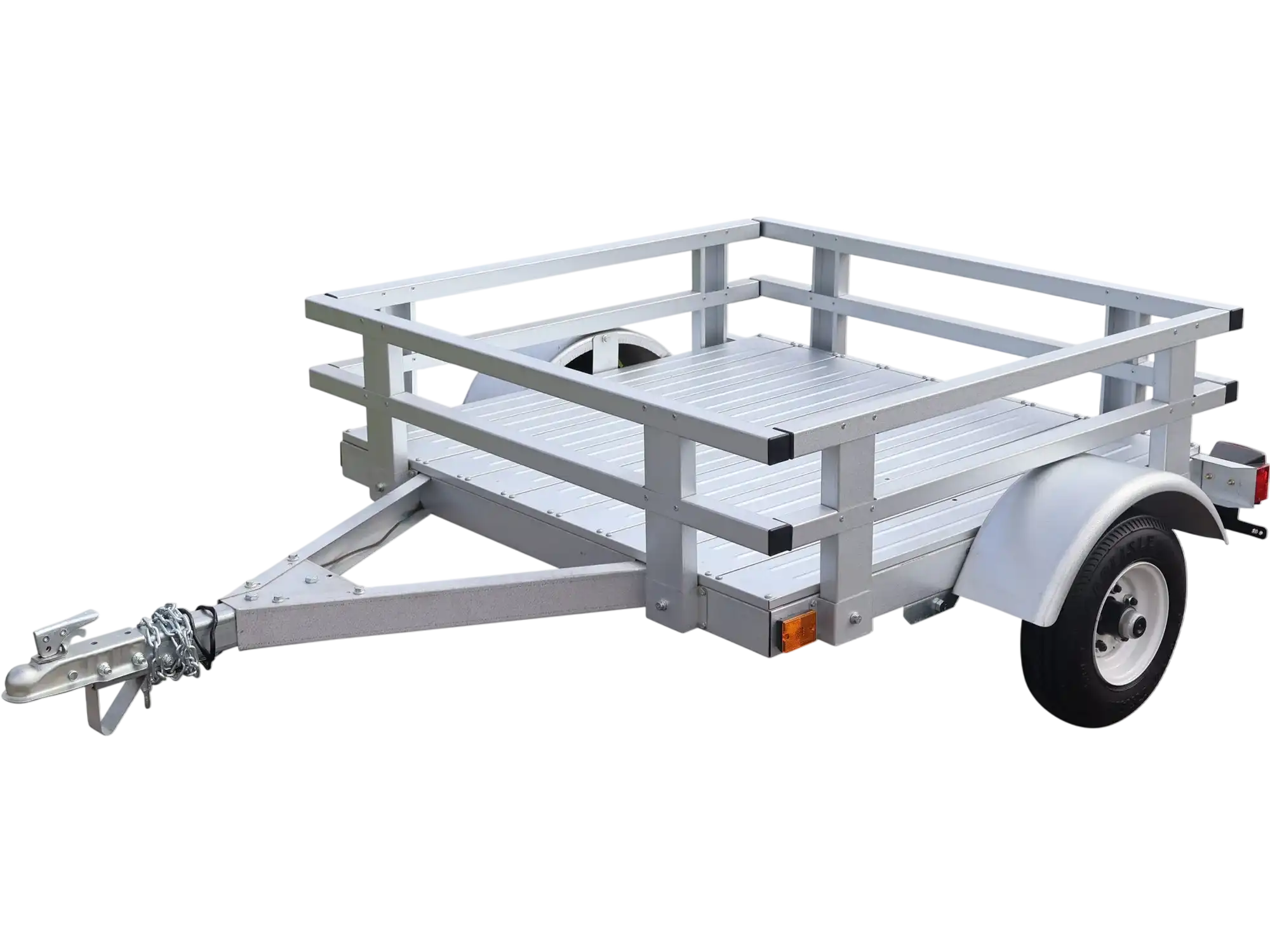 Stirling Kit Trailer 4 x 4 ft. 765 lb. Capacity with Side Rails Floor Planks New