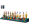 Vevor Lighted Bottle Display 3-Tier 70" Illuminated Shelf with Remote App Control New