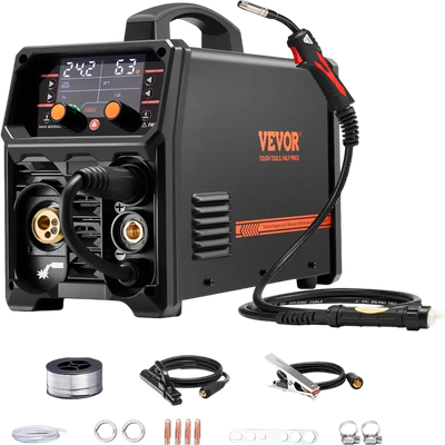 Vevor Pro MIG Welder 200A 5-in-1 Pulse/Gas/Flux Core/Stick/Lift TIG 110V/220V New