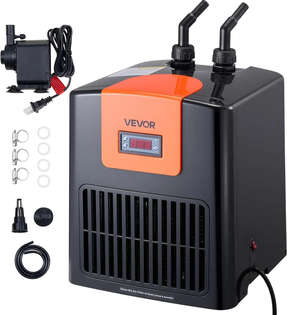 Vevor Aquarium Chiller 52 Gallon 1/10 HP High Efficiency Adjustable Temperature New