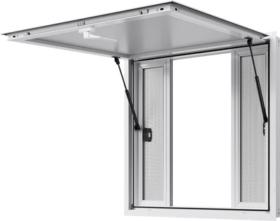 Vevor Concession Window 36 x 36 in. with Awning Door 4 Sliding Screens New