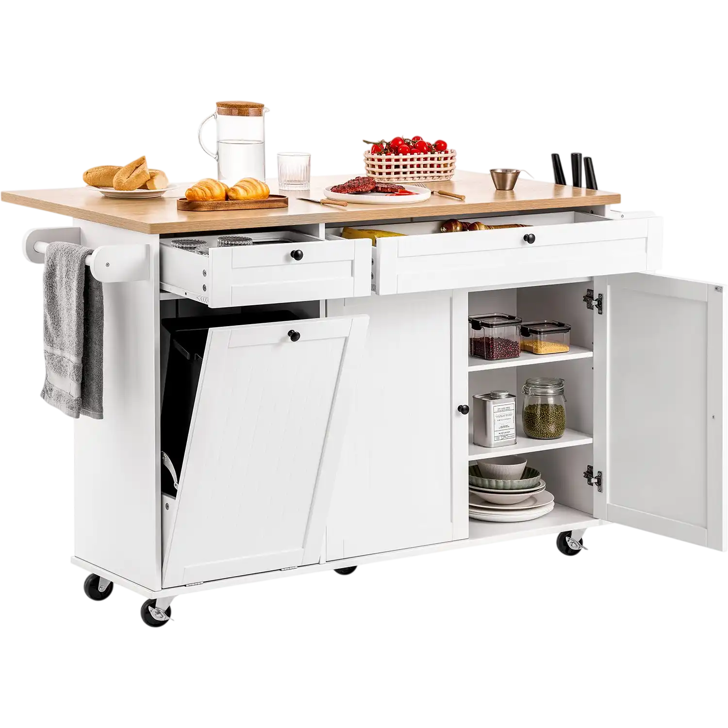 Vevor Kitchen Island Cart 60