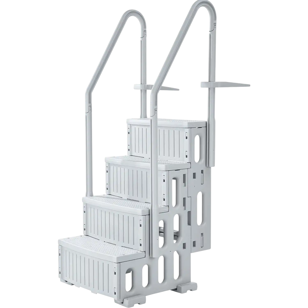 Vevor Swimming Pool Ladder 4-Step Double Handrails Non-slip 400 lb. Capacity New