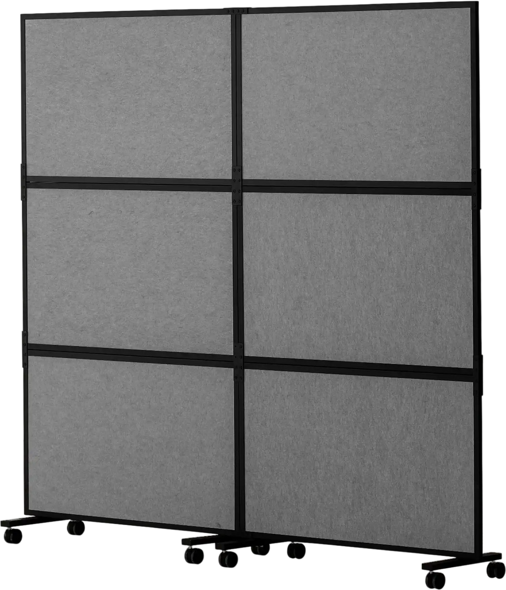 Vevor Office Divider 2 Panel Partition 67 x 73 in. Noise Reducing New