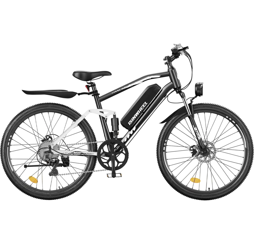 isinwheel M50 Electric Mountain Bike 750W 20 MPH 60 Mile Range 36V New – FactoryPure