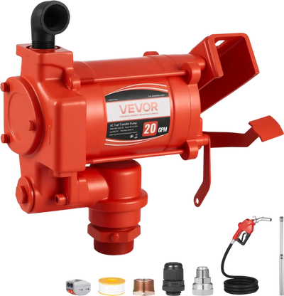 Vevor Fuel Transfer Pump Kit 20 GPM with Auto Shut-off Nozzle 13' Hose 110V New