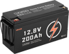 Vevor Deep Cycle Battery LiFePO4 12V 200Ah with Built-in BMS New