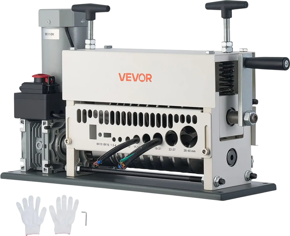 Vevor Automatic Wire Stripper 11 Channel .06-1.57 in. with Manual Crank 370W New