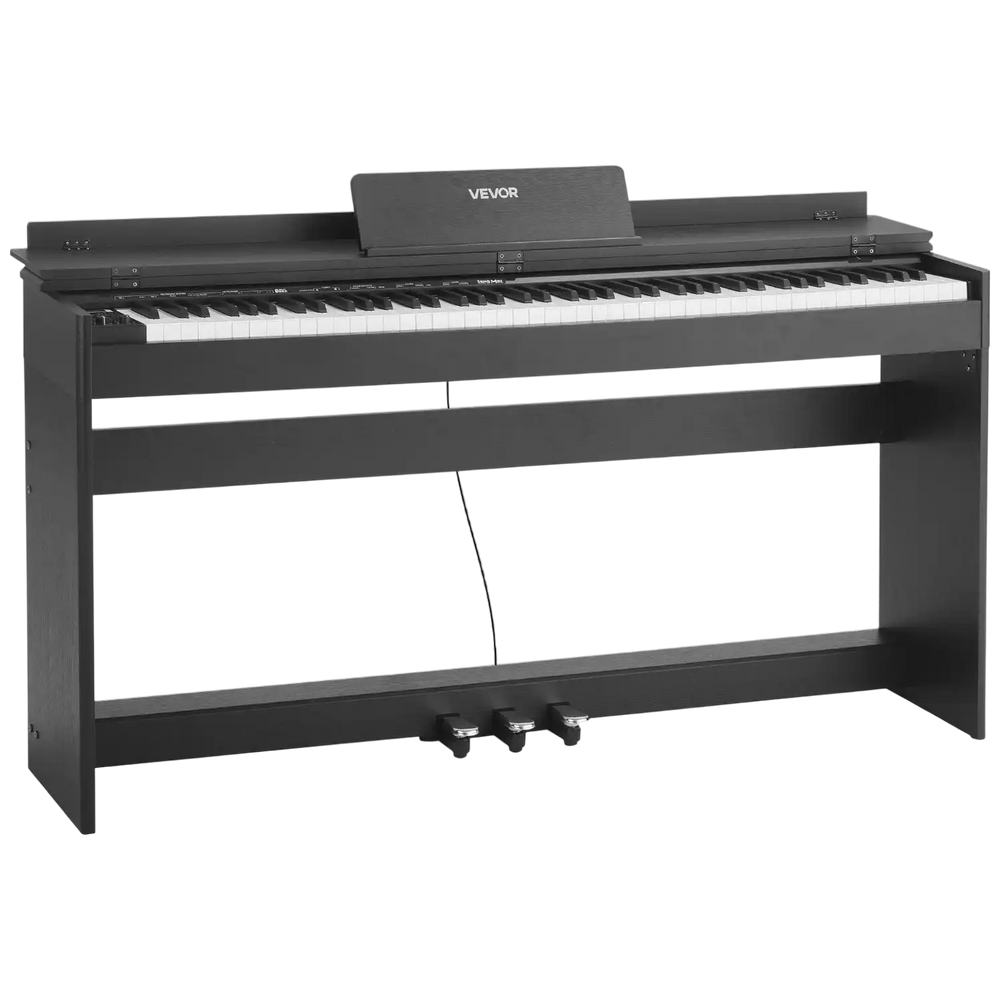 Vevor Digital Piano 88 Keys Fully Weighted with Stand Triple Pedal 680 Tones Bluetooth New