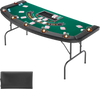 Vevor Poker Table 7 Player 72 in. Foldable with Padded Rails Cup Holders New