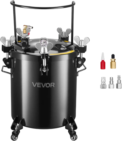 Vevor Pressure Pot Casting Tank 10.6 Gal with Three Quick-Connect Couplers New