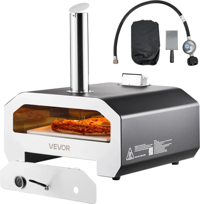 Vevor Pizza Oven 16 in. Dual Fuel Wood Propane with Thermometer New