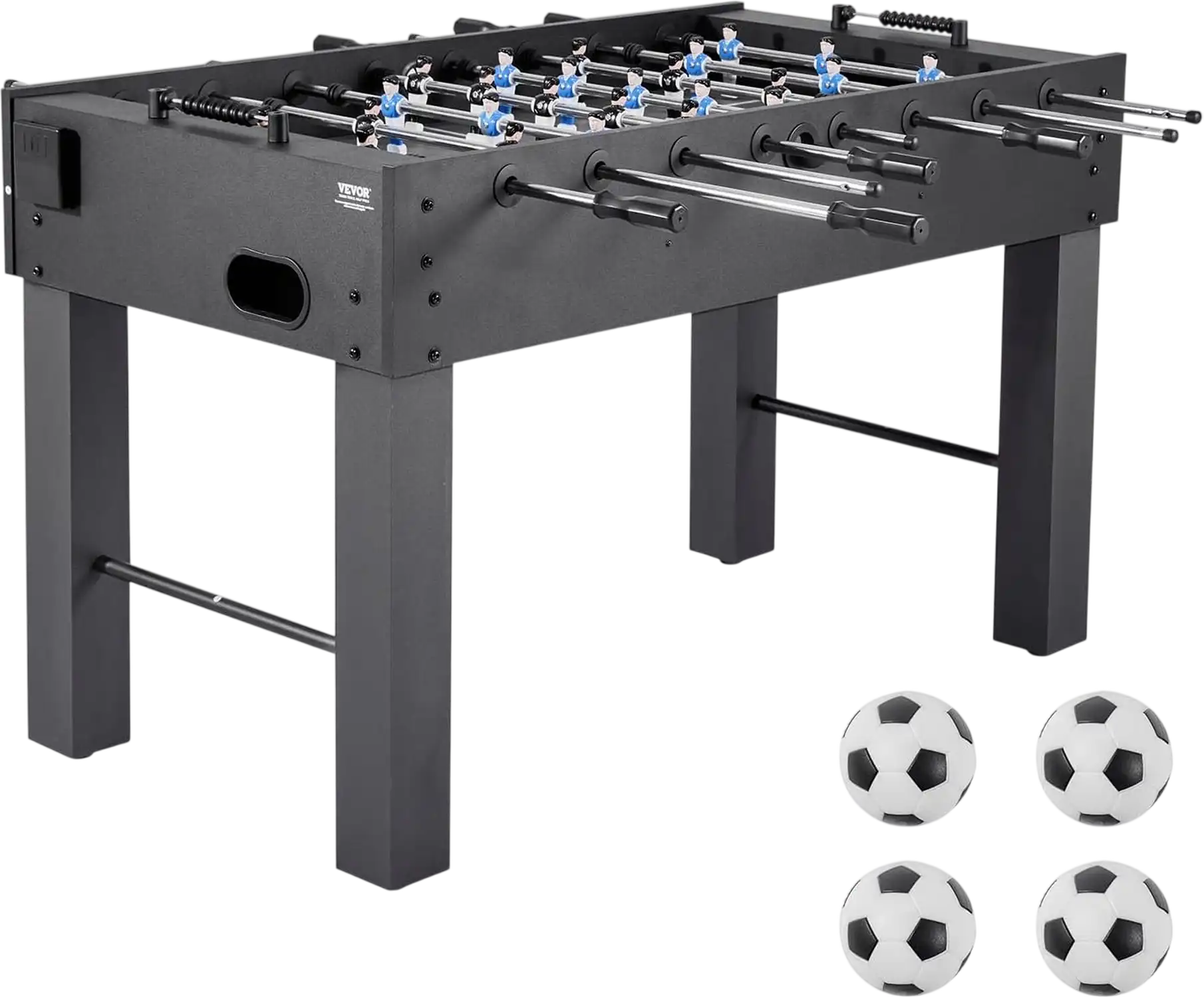 Vevor Foosball Table 55 in. Full Size with Score Keeper Cup Holders New