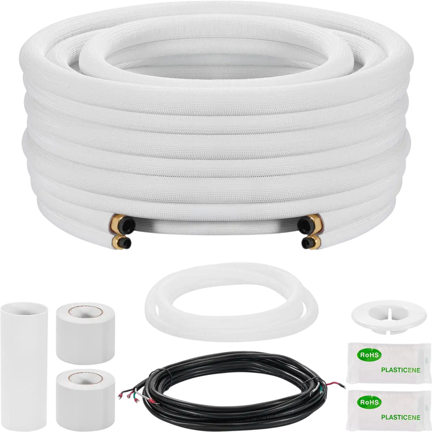 Vevor Mini Split Line Set 50 ft. Copper Tubing Pipe 3/8