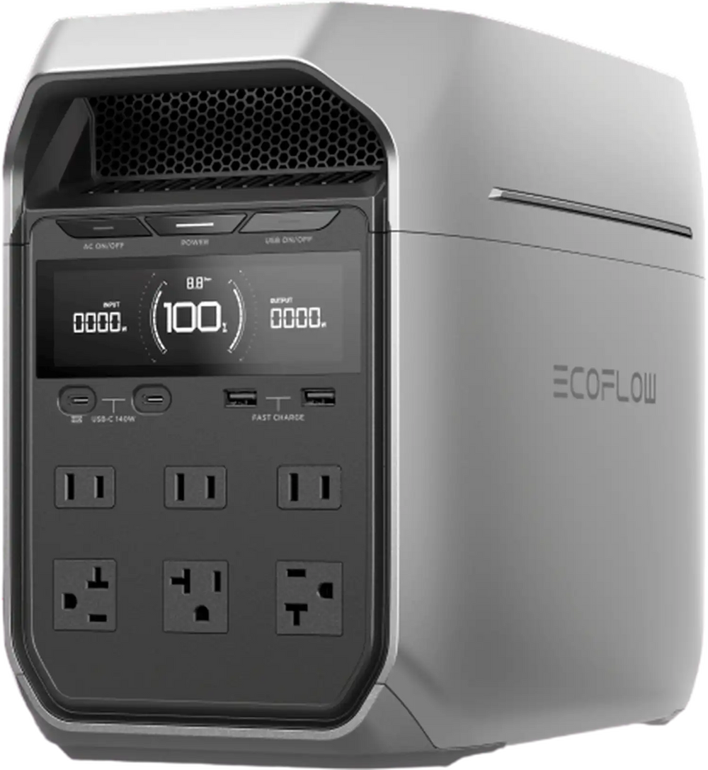 EcoFlow Delta 3 Plus Power Station 1800W 1024Wh Expandable LFP Battery Portable New