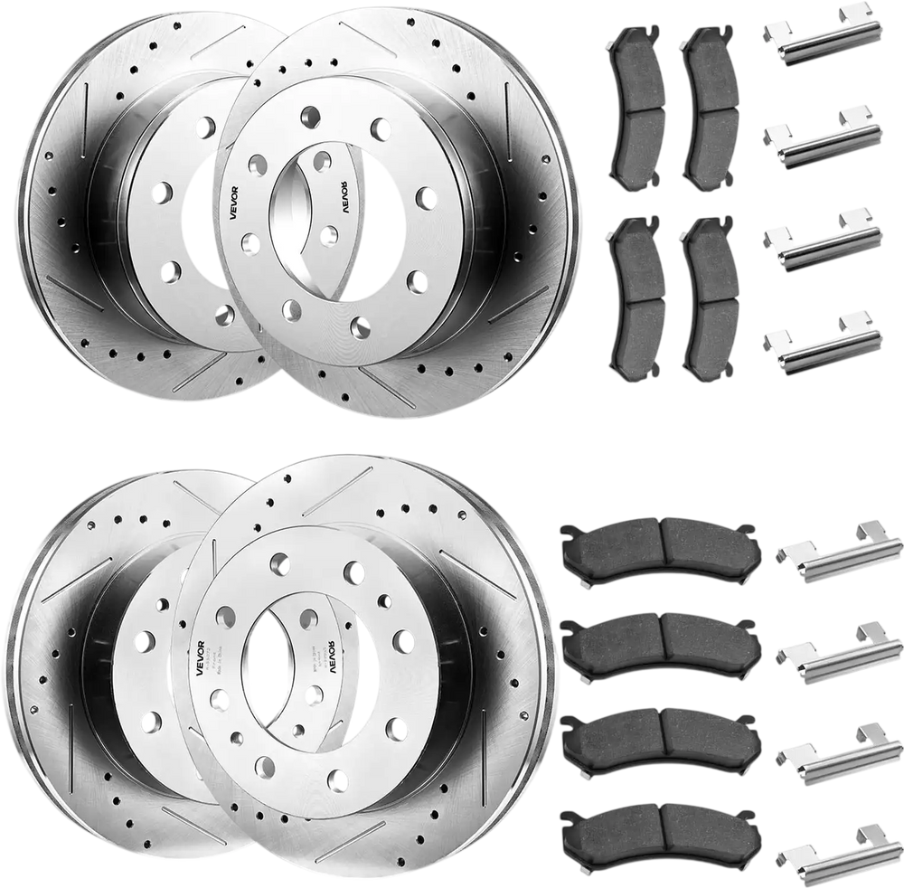 Vevor Front and Rear Brake Kit Drilled and Slotted Rotors for 2002-2006 Chevrolet Avalanche New