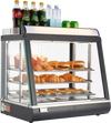 Vevor Food Warmer Commercial Display 3-Tier with Adjustable Shelves LED Light 1200W New