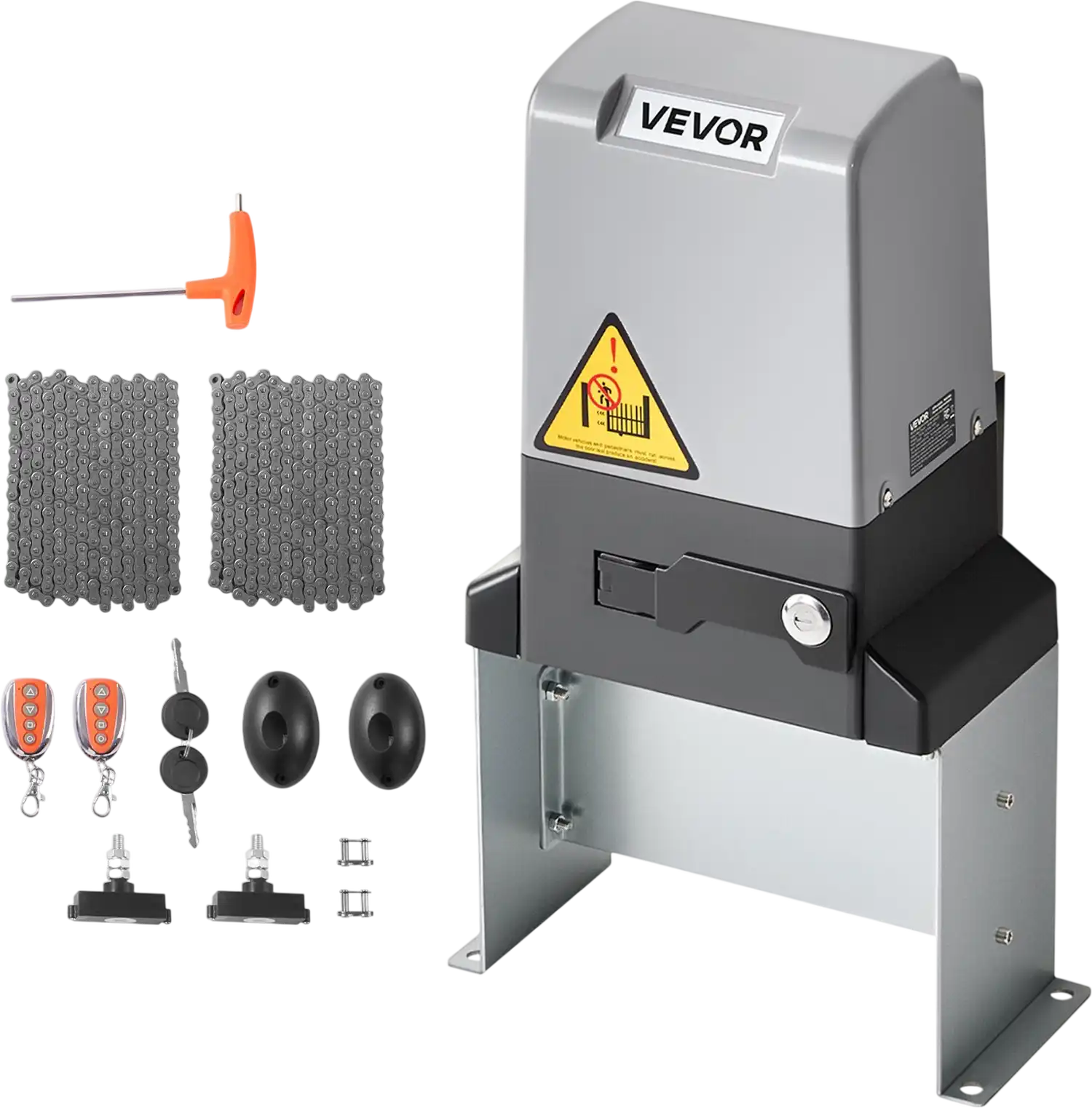 Vevor Automatic Gate Opener 5,732 lb. Capacity with Infrared Sensor Remote Control 1200W New