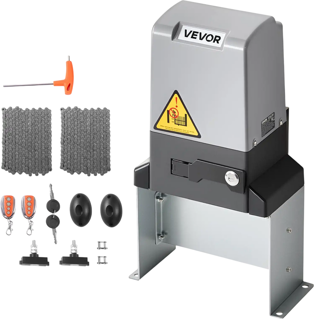 Vevor Automatic Gate Opener 5,732 lb. Capacity with Infrared Sensor Remote Control 1200W New