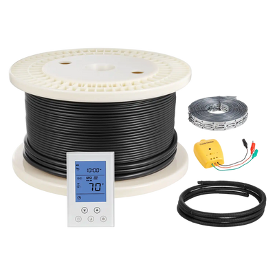 Vevor Underfloor Heating Cable Kit 200 sq. ft. with Smart Control Thermostat 240V New
