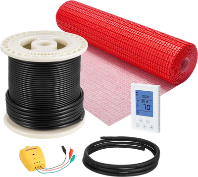 Vevor Floor Heating Mat System 80 Sq. Ft. with Smart Control Thermostat 960W 120V New