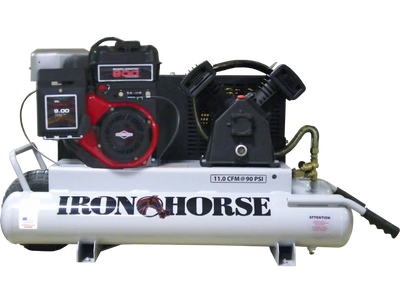 Iron Horse Air Compressor 150 PSI 10 Gal. 6 HP Briggs & Stratton Electric Start Engine New