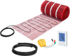 Vevor Floor Heating Mat System 150 Sq. Ft. Self-Adhesive Mesh Smart Control Thermostat 120V New