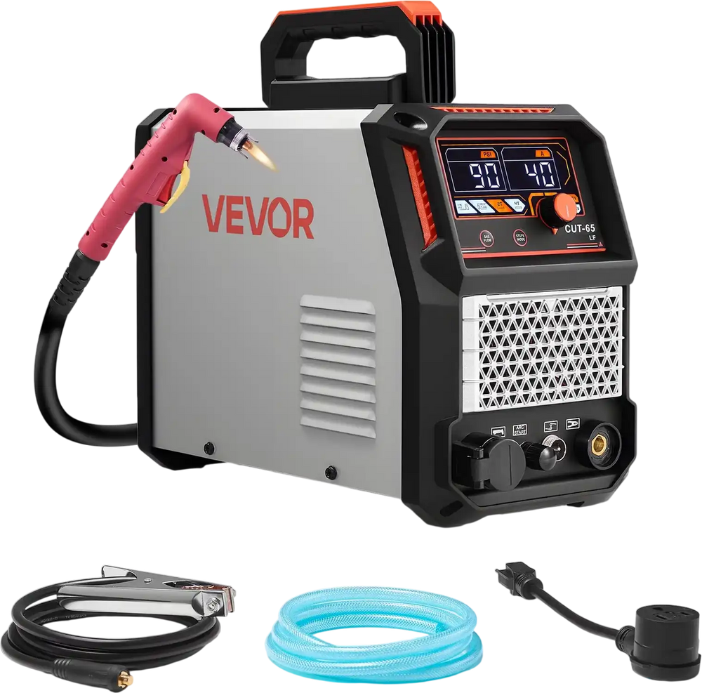 Vevor Plasma Cutter 65A Non-Touch Pilot Arc Non-High Frequency IGBT Inverter 2T/4T 110/220V New