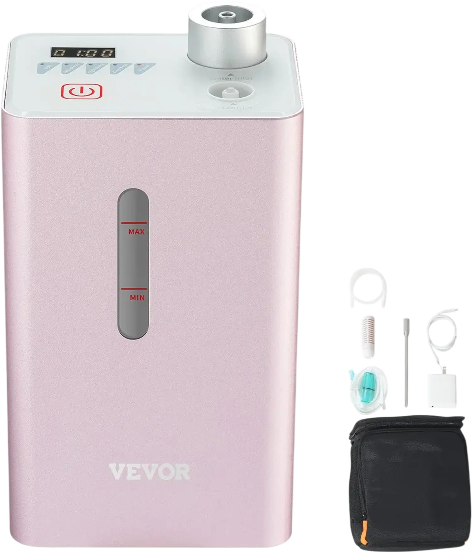 Vevor Hydrogen Inhaler High Purity 180 ml/min Dual Port 50W New
